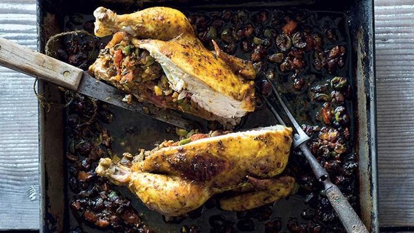 Olive and pistachio chicken
