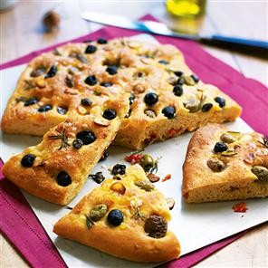 Olive and rosemary focaccia