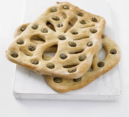 Olive fougasse