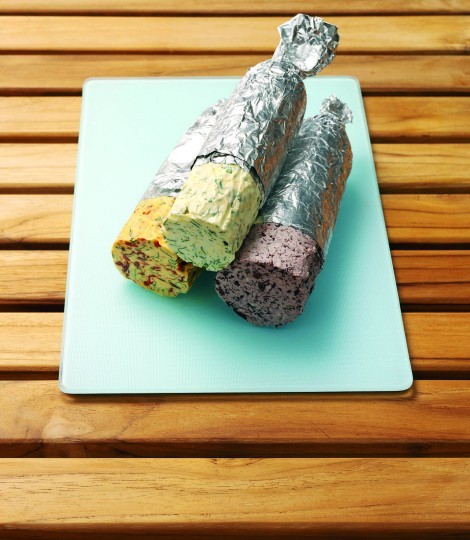 Olive, garlic and thyme butter
