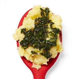 Olive oil & herb mashed potatoes