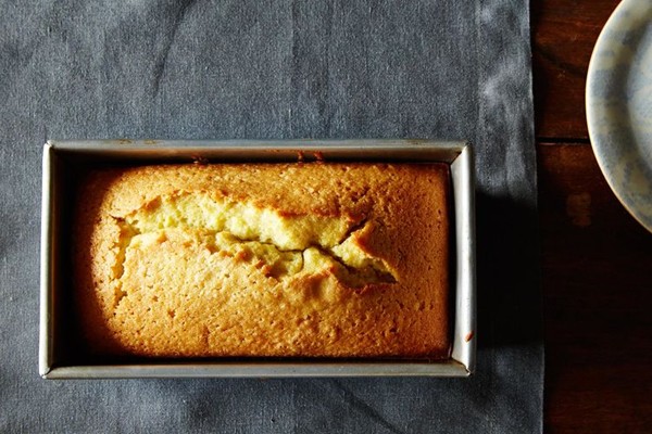 Olive oil and a sherry poundcake