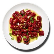 Olive oil and garlic sauce for gnocchi