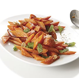Olive-oil-braised carrots with warm spices