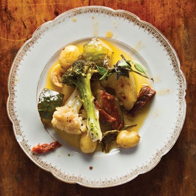 Olive oil-braised vegetables