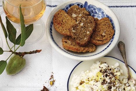 Olive oil bread and savory biscotti with herbs