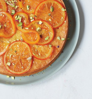 Olive-oil cake with candied orange