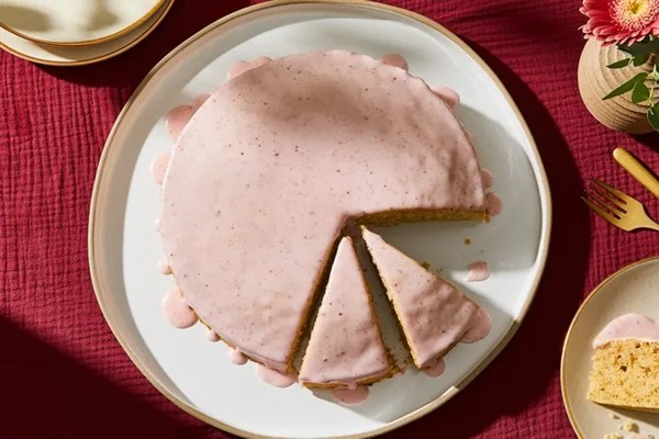 Olive oil cake with lime & sumac