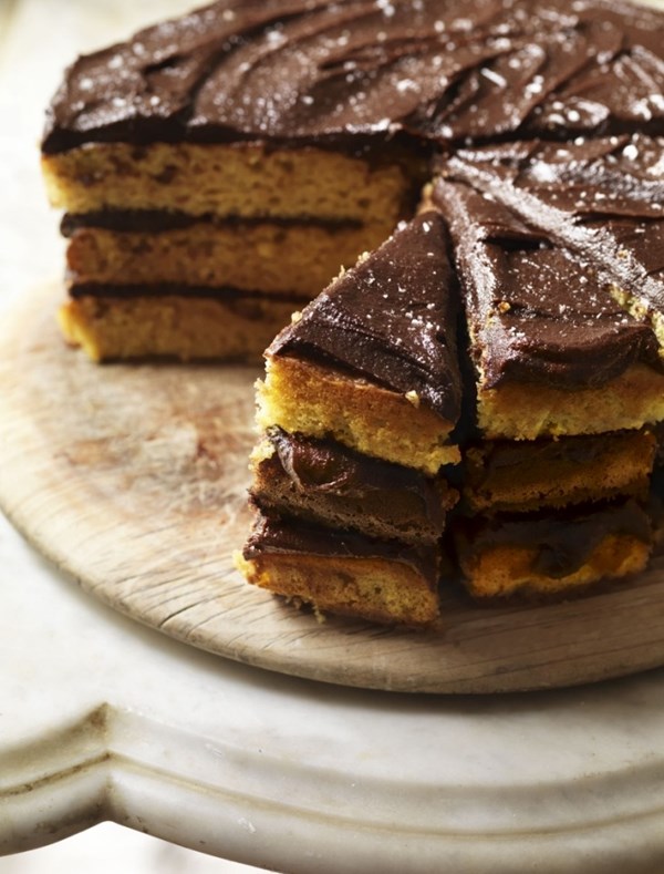 Olive oil, chocolate & orange cake