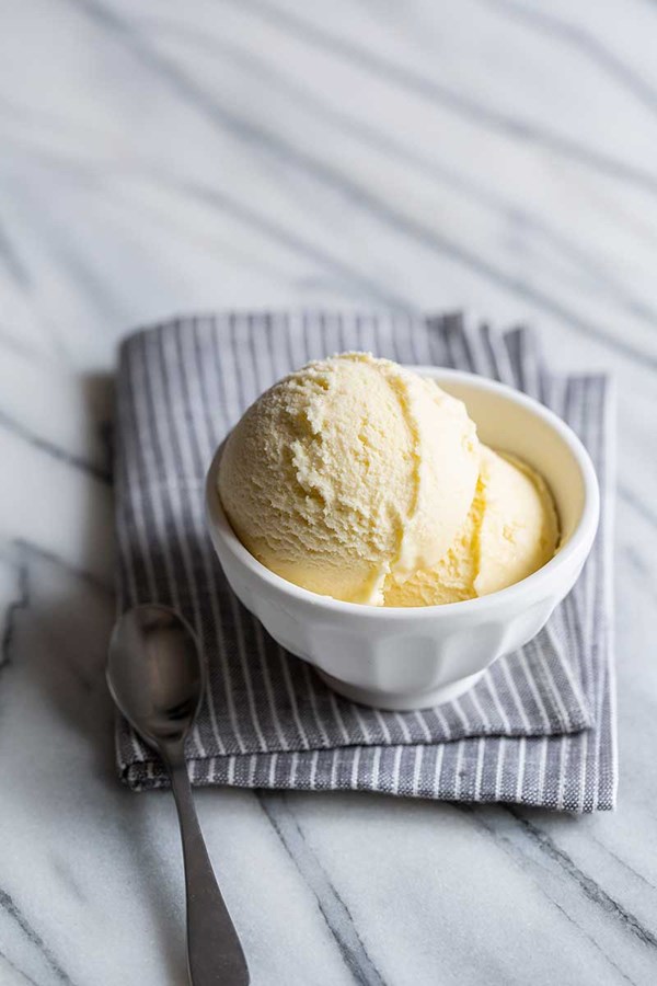 Olive oil ice cream