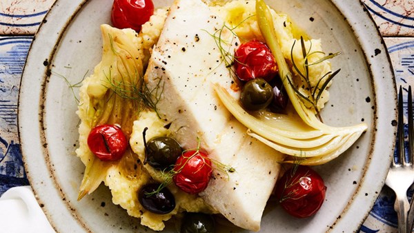Olive-oil mashed potatoes