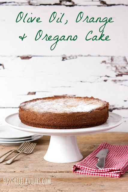 Olive oil, orange & oregano cake