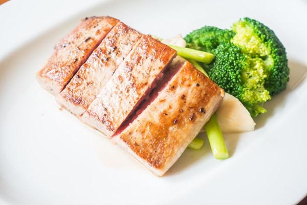 Olive oil-poached albacore tuna