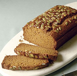Olive oil pumpkin bread