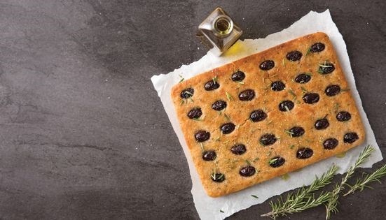 Olive (or tomato) focaccia