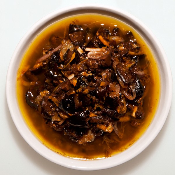 Olive-orange vinaigrette
