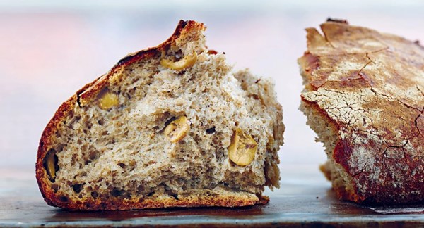 Olive walnut bread