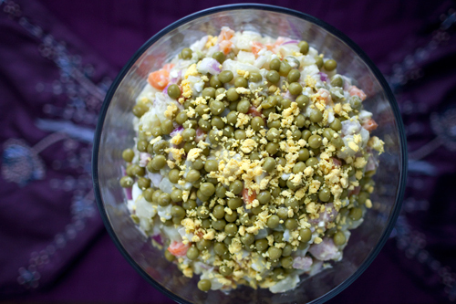 Olivier potato salad