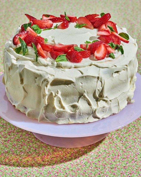 Ollie Walleck's strawberry cassata cake