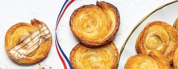 Olympic medal arlettes [rough puff pastry dough]