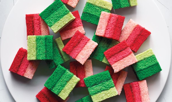Ombré rainbow cookies