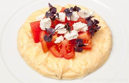 Omelette with tomato