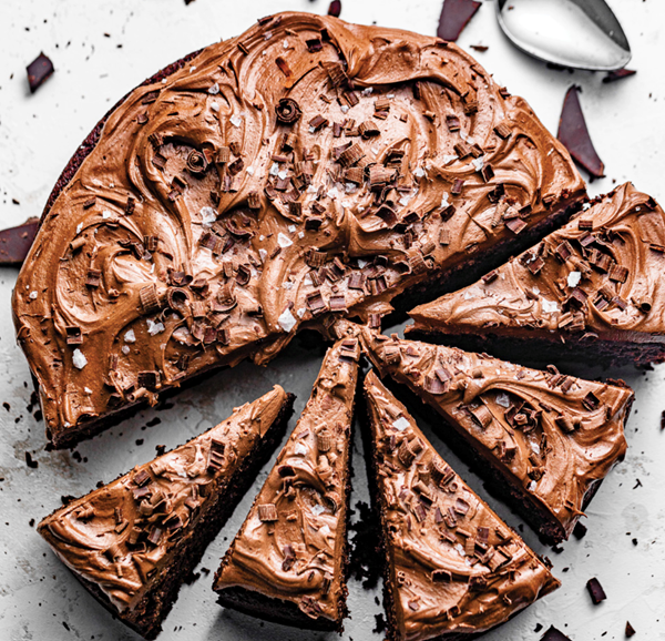 One-bowl chocolate cake with chocolate buttercream