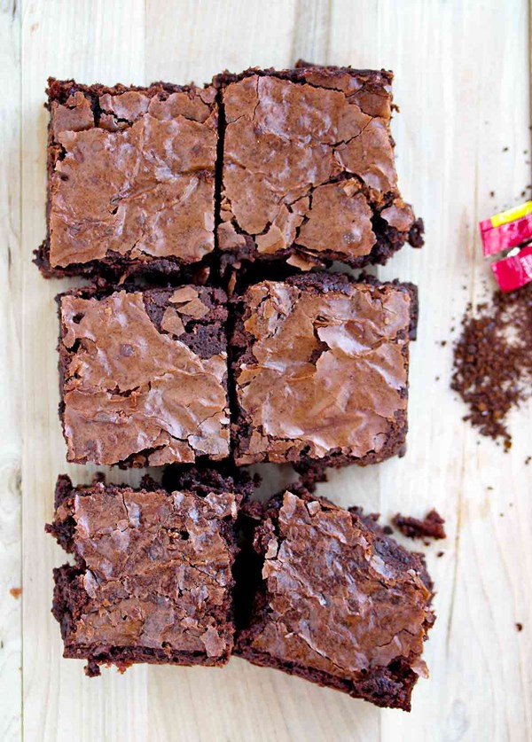 One-bowl mocha brownies