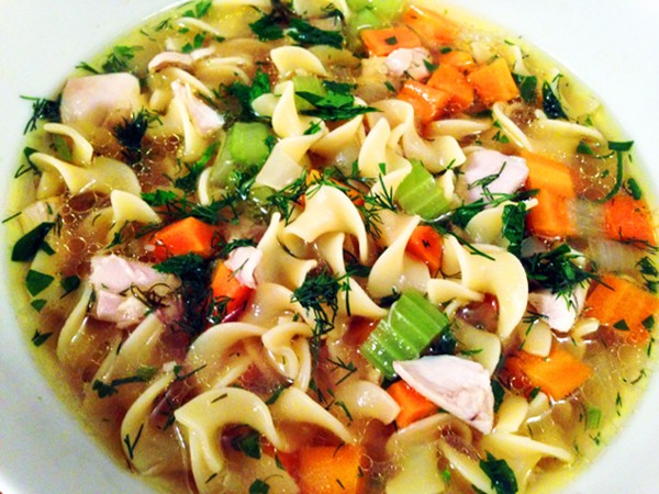 One hour chicken soup