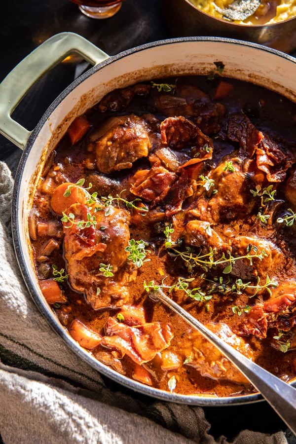 One hour one pot coq au vin