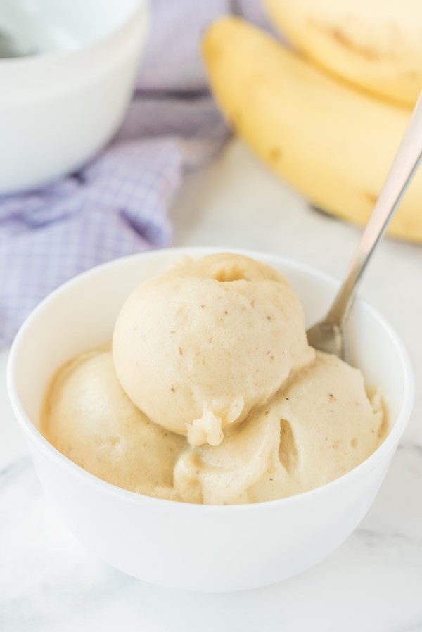 One ingredient banana ice cream