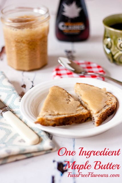 One ingredient maple butter