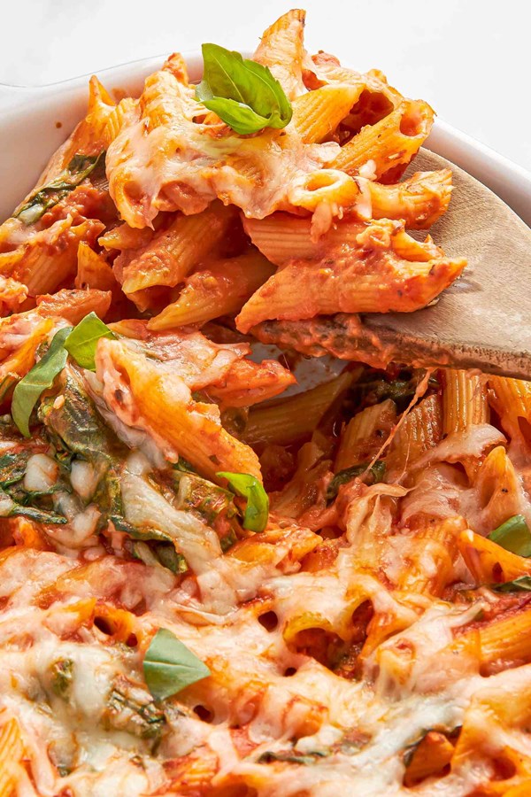 One-pan baked penne alla vodka