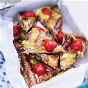 One-pan English breakfast frittata