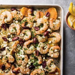 One-pan Mediterranean shrimp