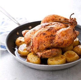 One-pan roast chicken and potatoes