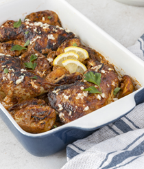 One-pan spiced roasted chicken and potatoes