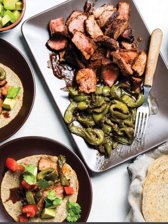 One-pan steak fajitas
