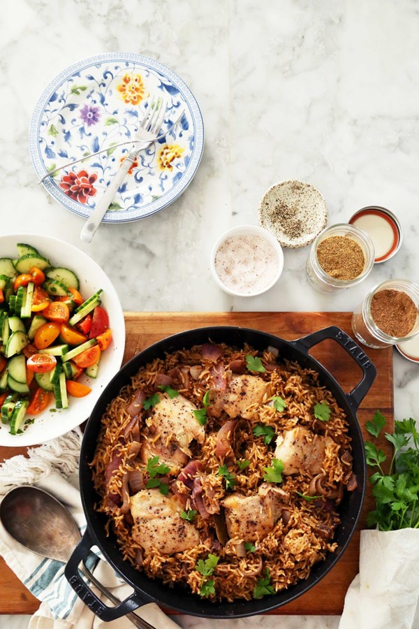 One-pot baharat chicken and rice