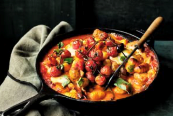 One-pot baked gnocchi and sausage