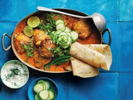 One-pot butter chicken with dill yoghurt