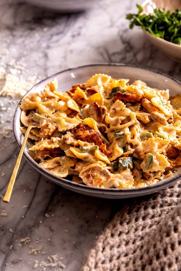 One pot Cajun ranch chicken pasta