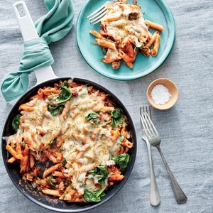 One-pot cheesy pasta bake