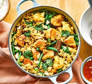 One-pot chicken & curry rice