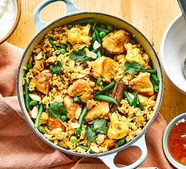One-pot chicken & curry rice