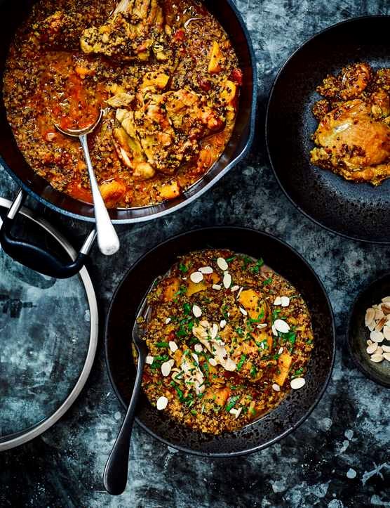 One-pot chicken and quinoa tagine