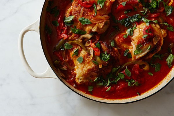 One-pot chicken cacciatore