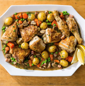 One-pot chicken jardinière