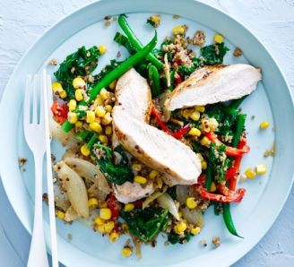 One-pot chicken with quinoa