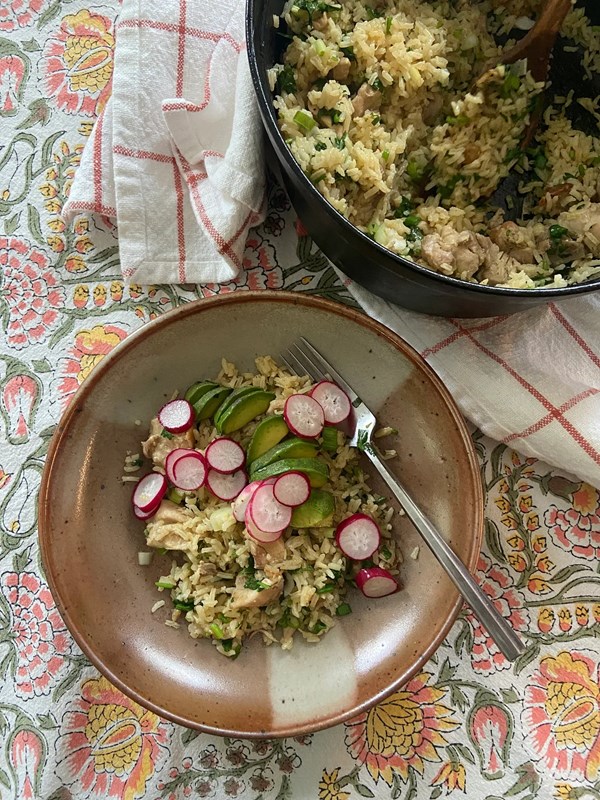 One-pot cilantro chicken & rice